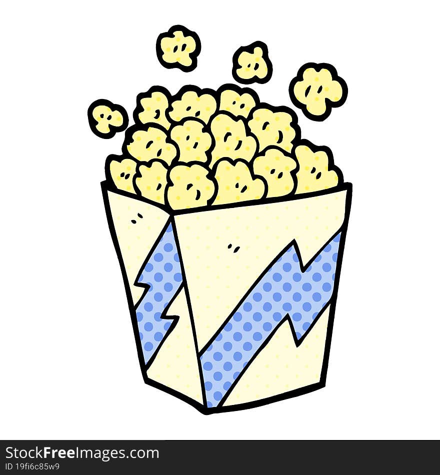 Cartoon Doodle Popcorn