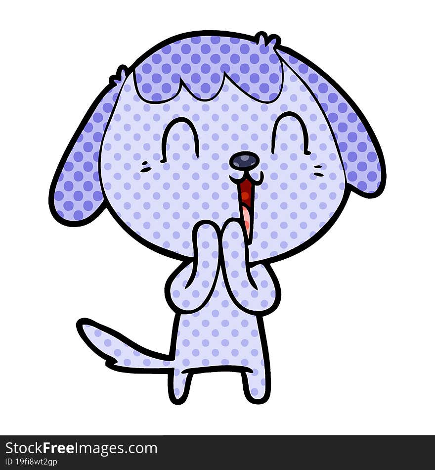 cute cartoon dog. cute cartoon dog