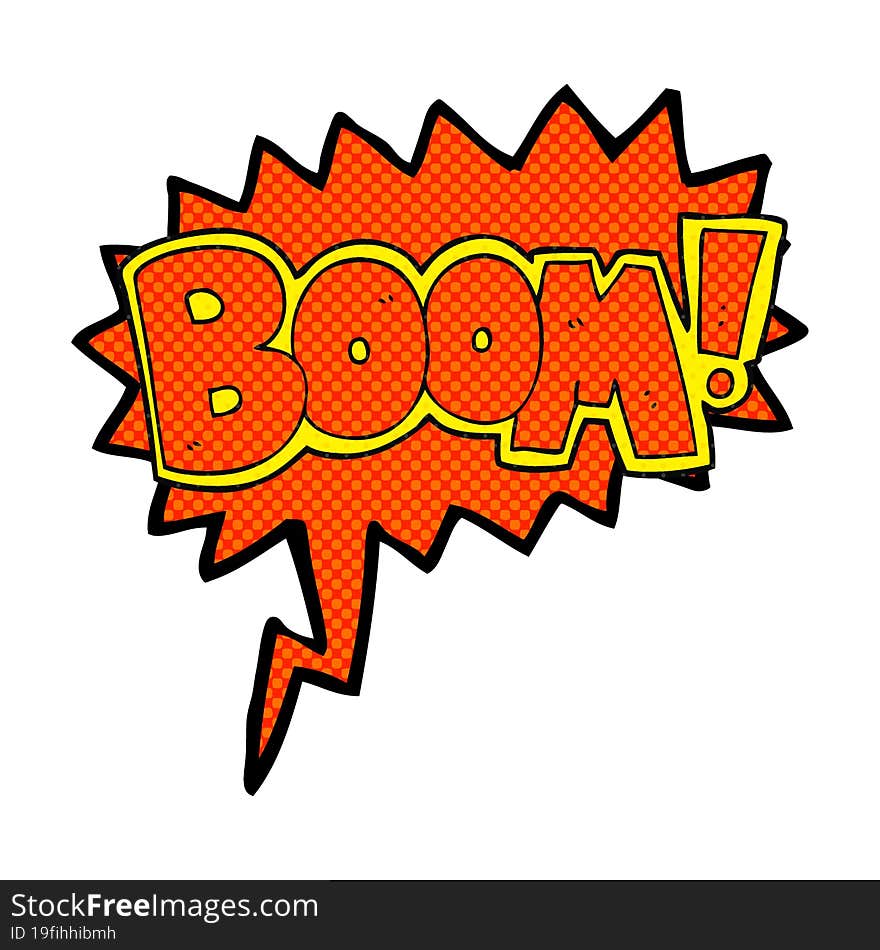 comic book speech bubble cartoon boom symbol