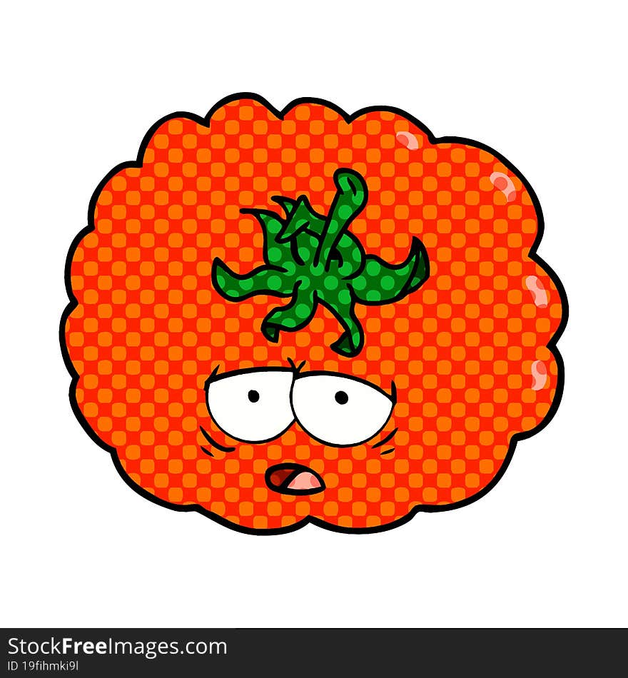 cartoon tomato. cartoon tomato