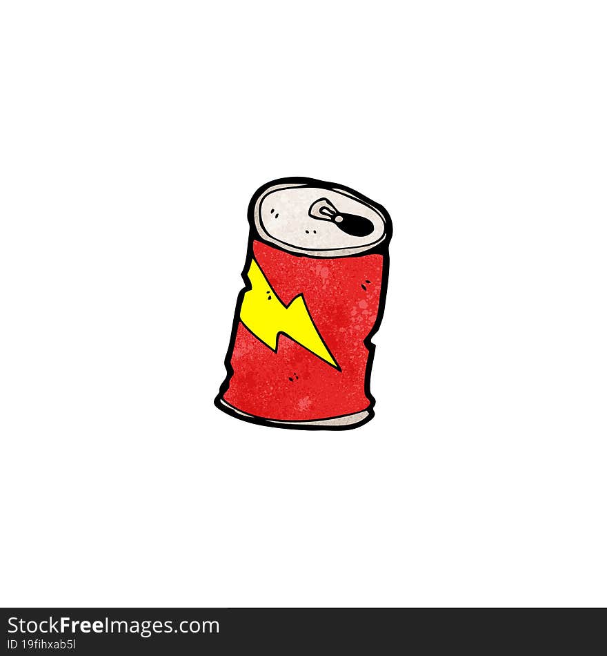 cartoon soda can