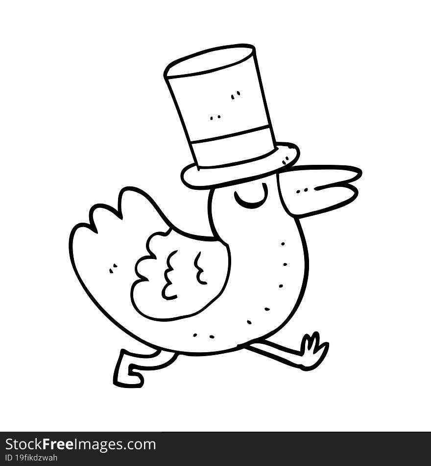 Funny Cartoon Bird