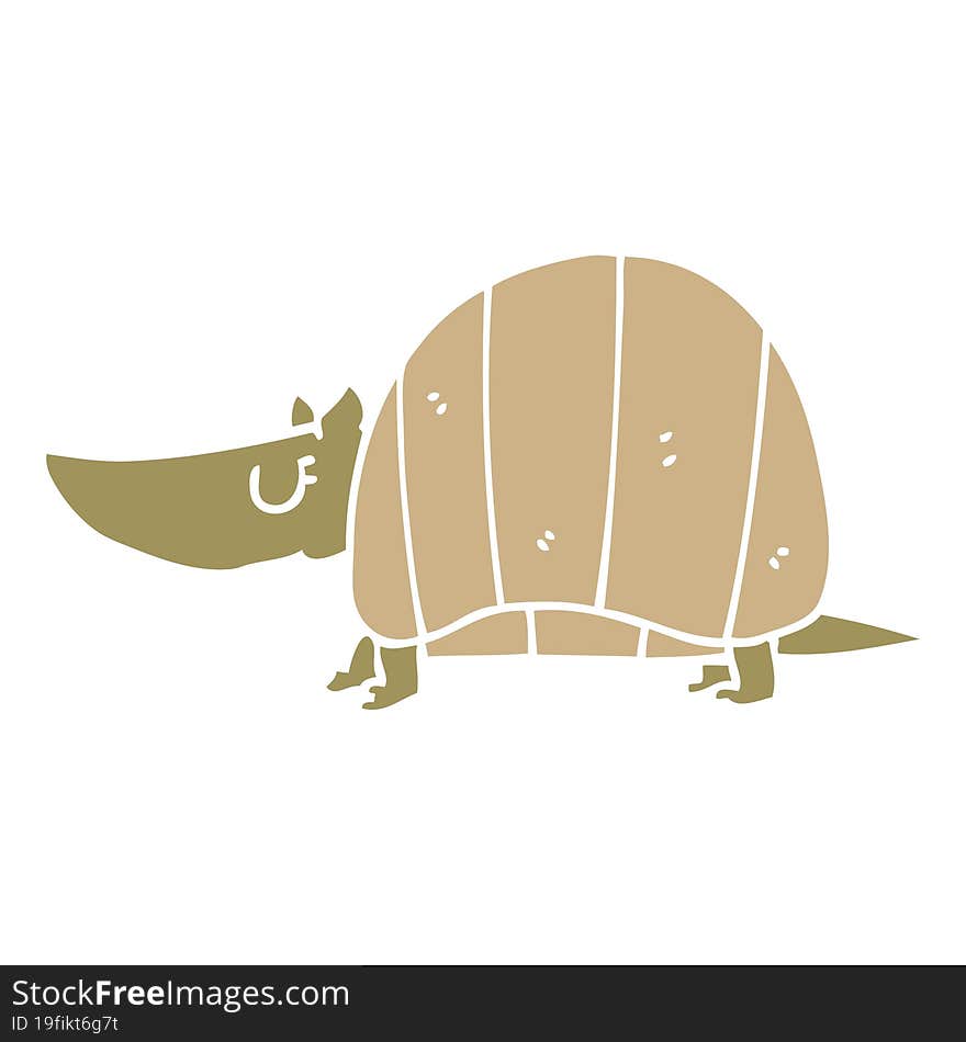 cartoon doodle armadillo