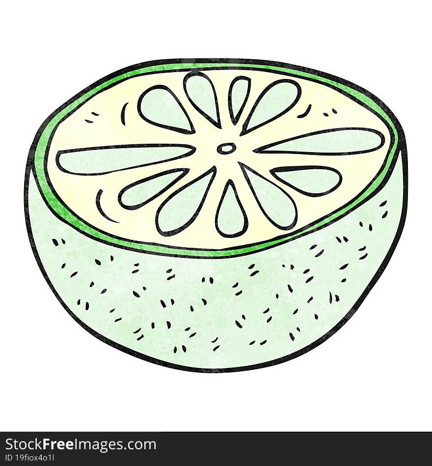 Textured Cartoon Half Melon