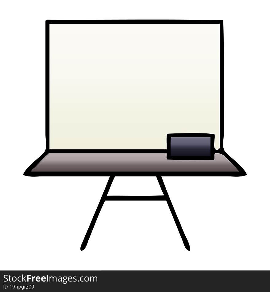 Gradient Shaded Cartoon White Board