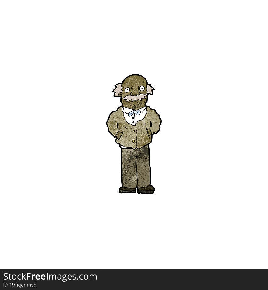 cartoon old man