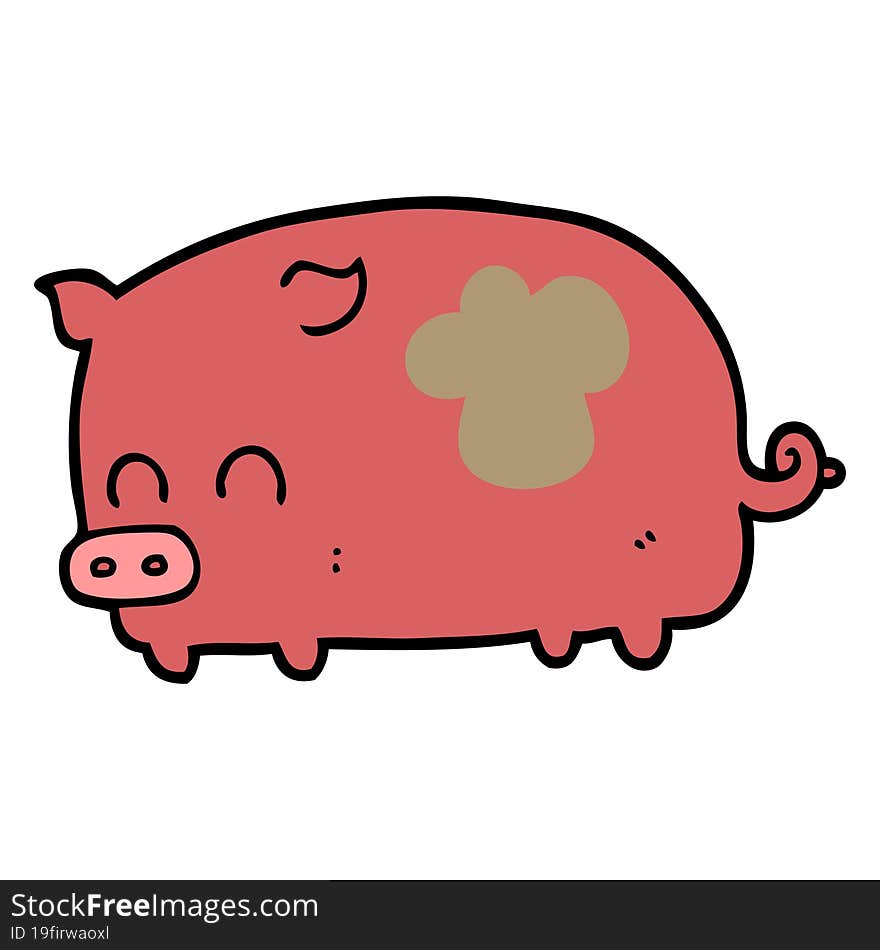 cute cartoon pig