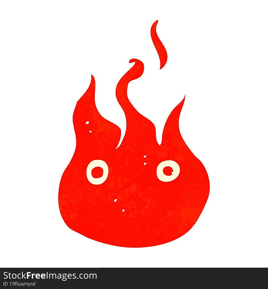 cartoon flame symbol