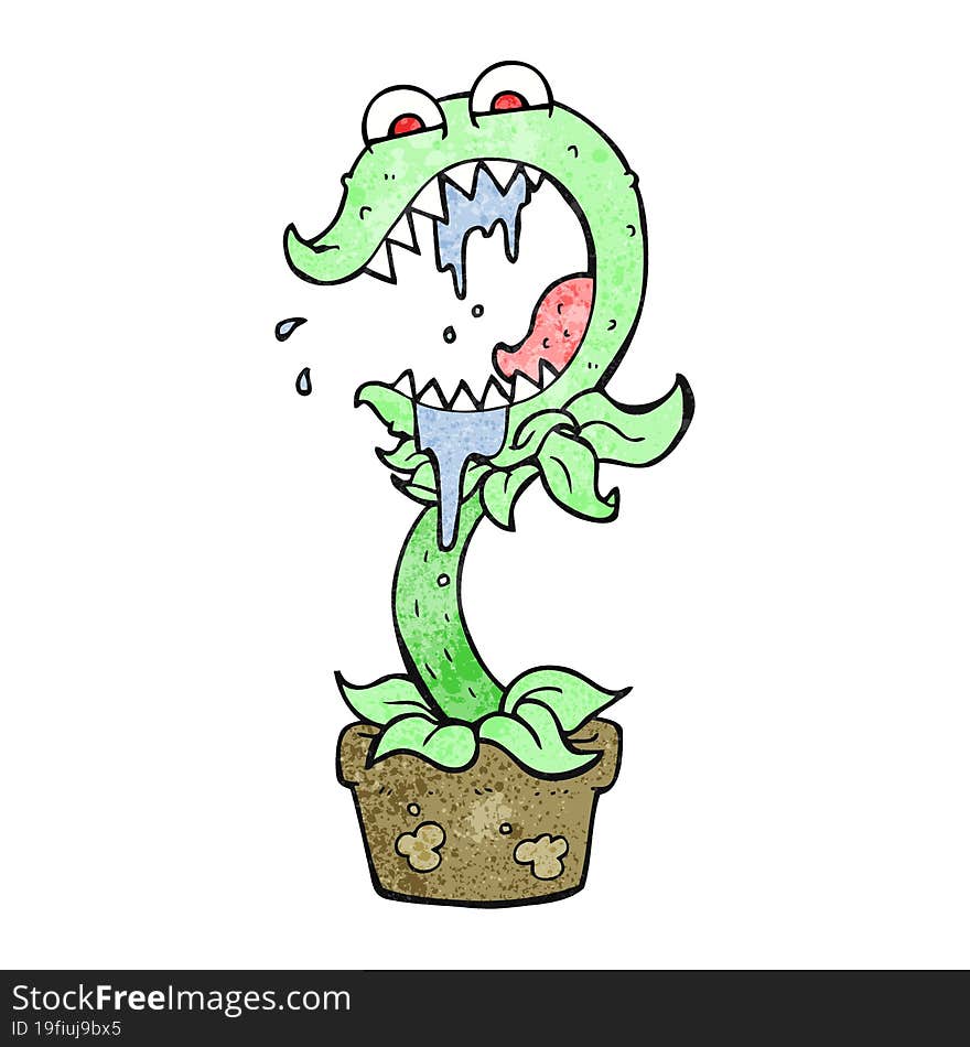 texture cartoon carnivorous plant