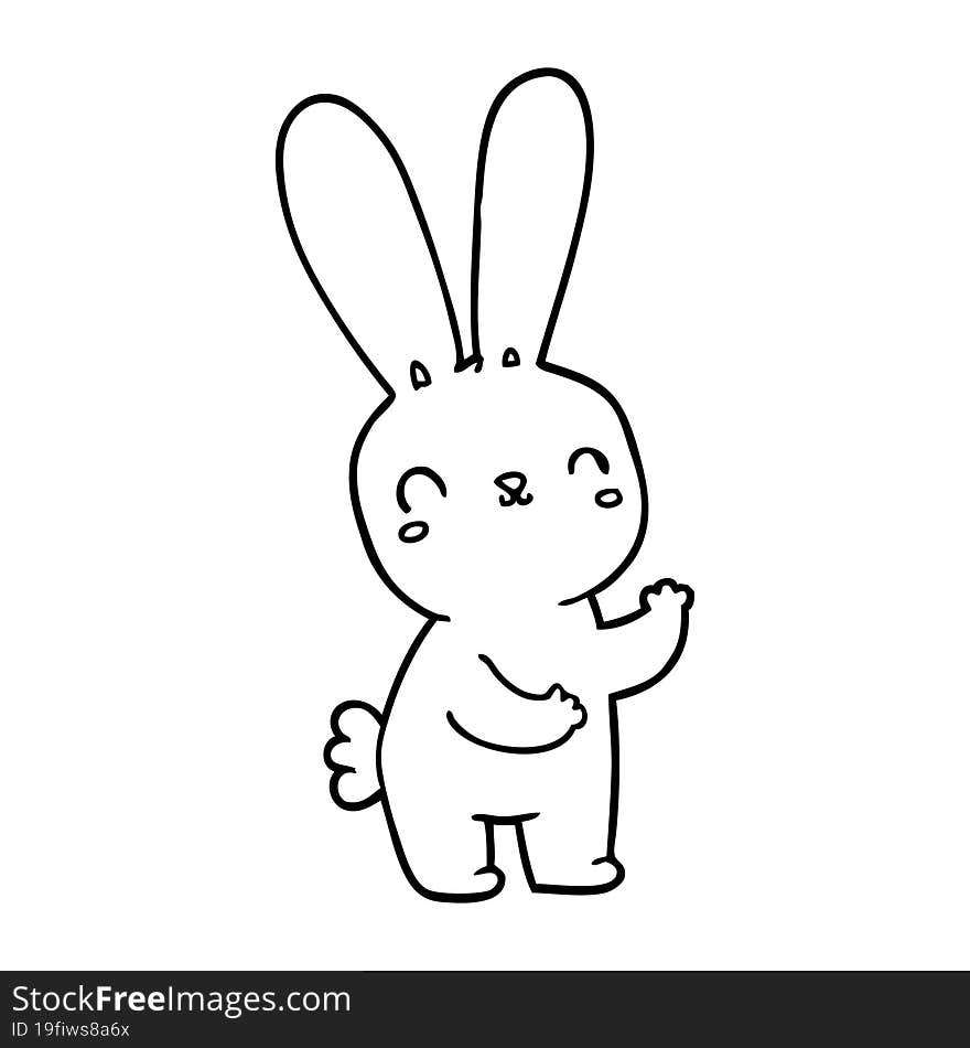 cute cartoon rabbit