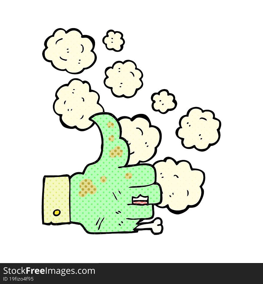 cartoon zombie hand