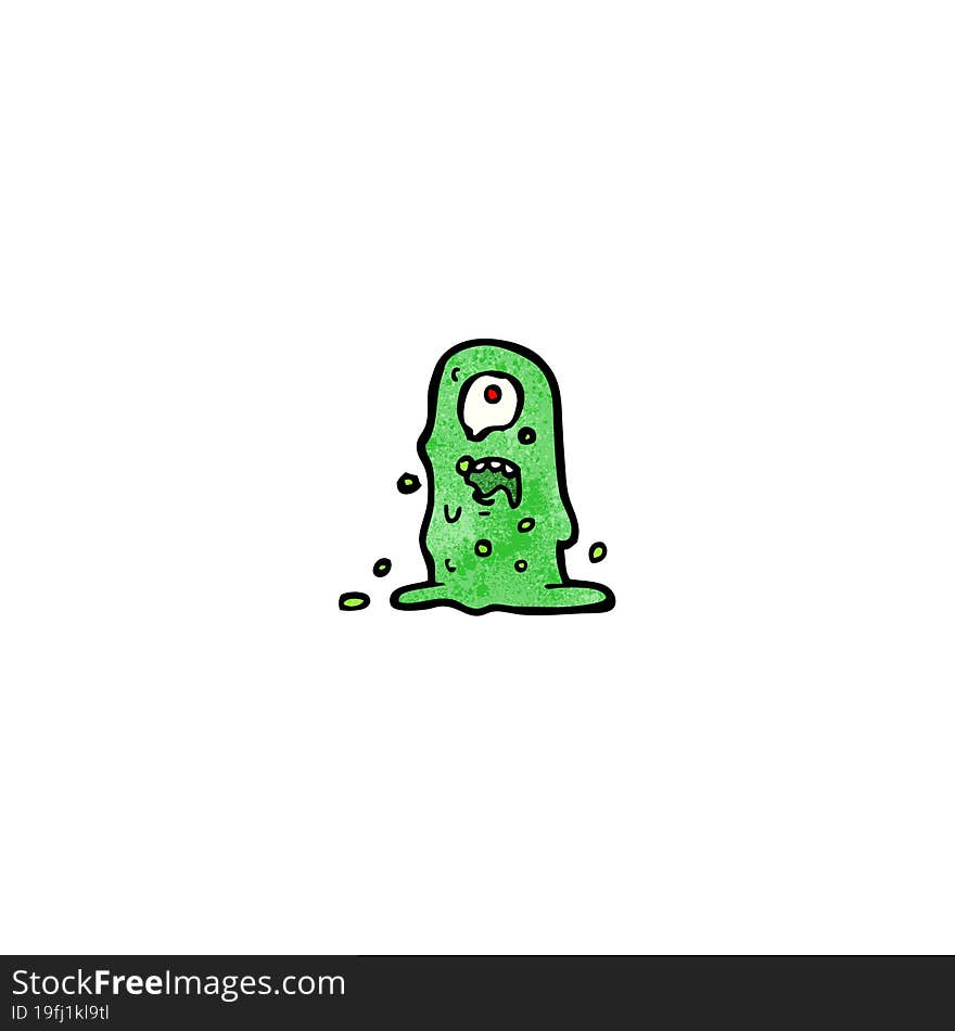 cartoon slime blob monster