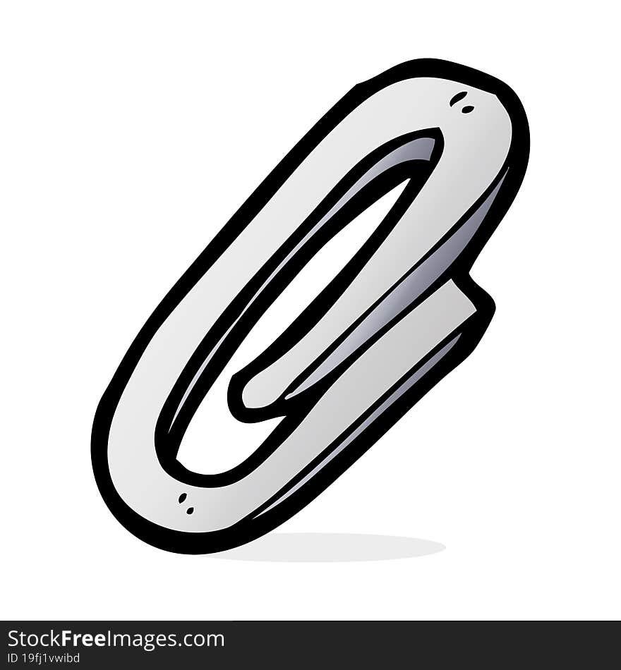 cartoon paperclip