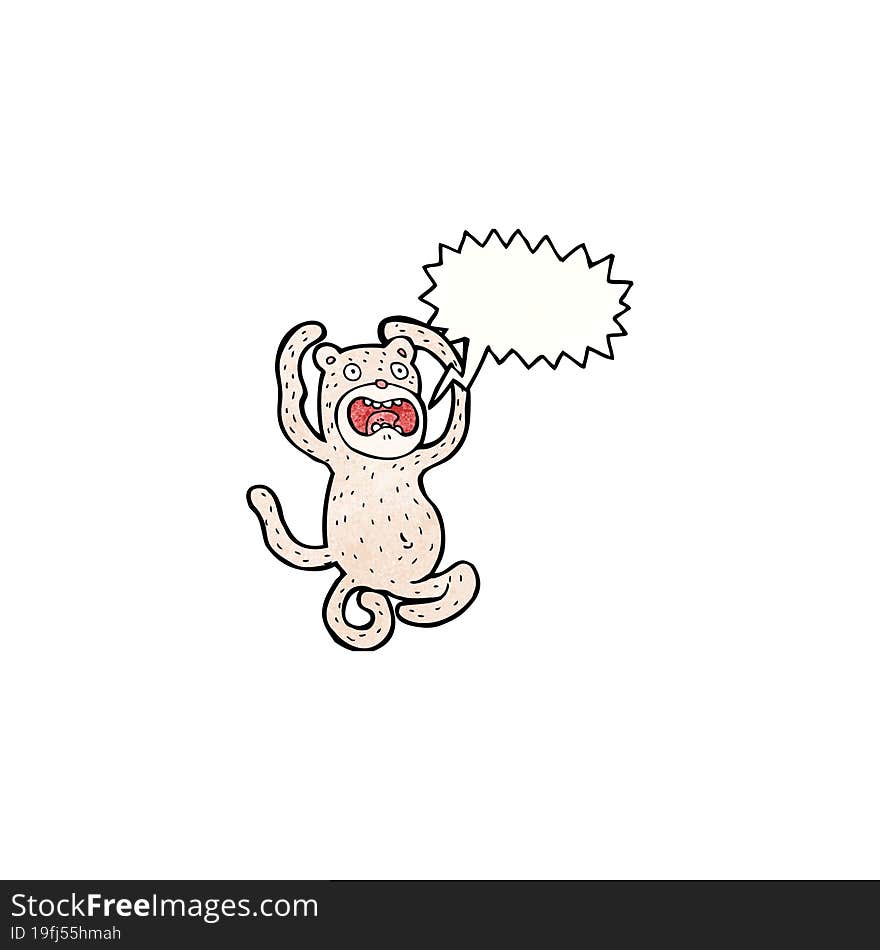 cartoon crazy monkey