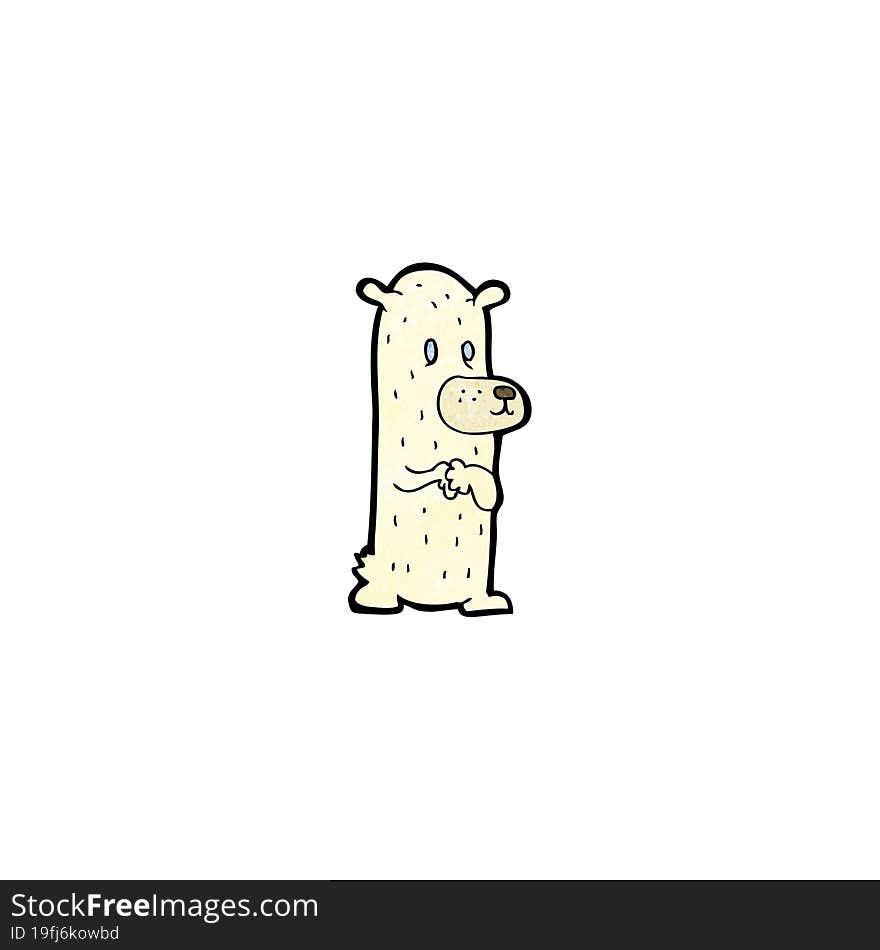 Cartoon Little Polar Bear