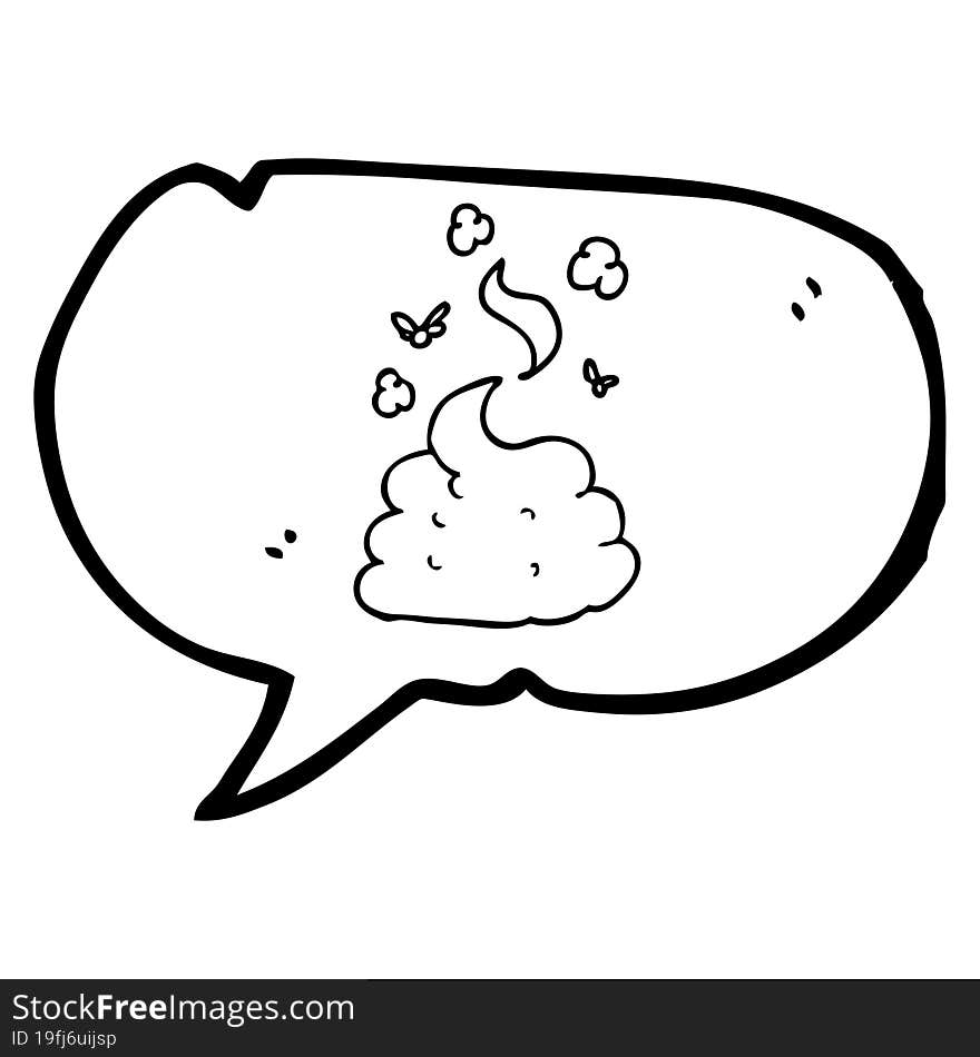 speech bubble cartoon gross poop