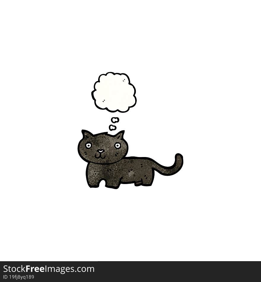 black cat cartoon