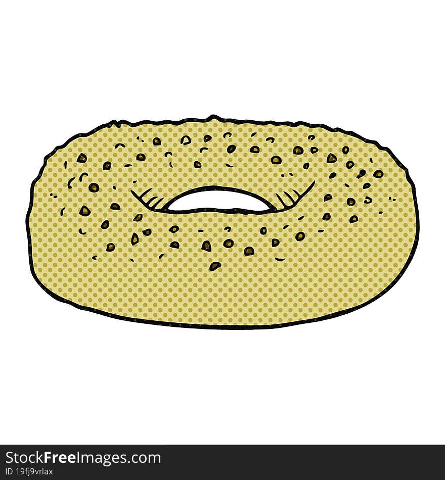 Cartoon Bagel