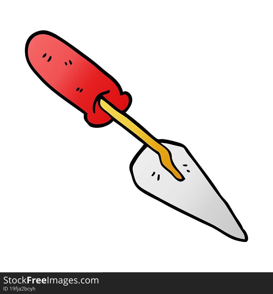 Cartoon Doodle Trowel