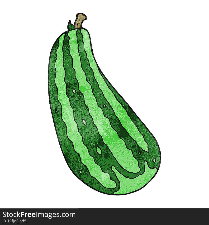 freehand textured cartoon marrow