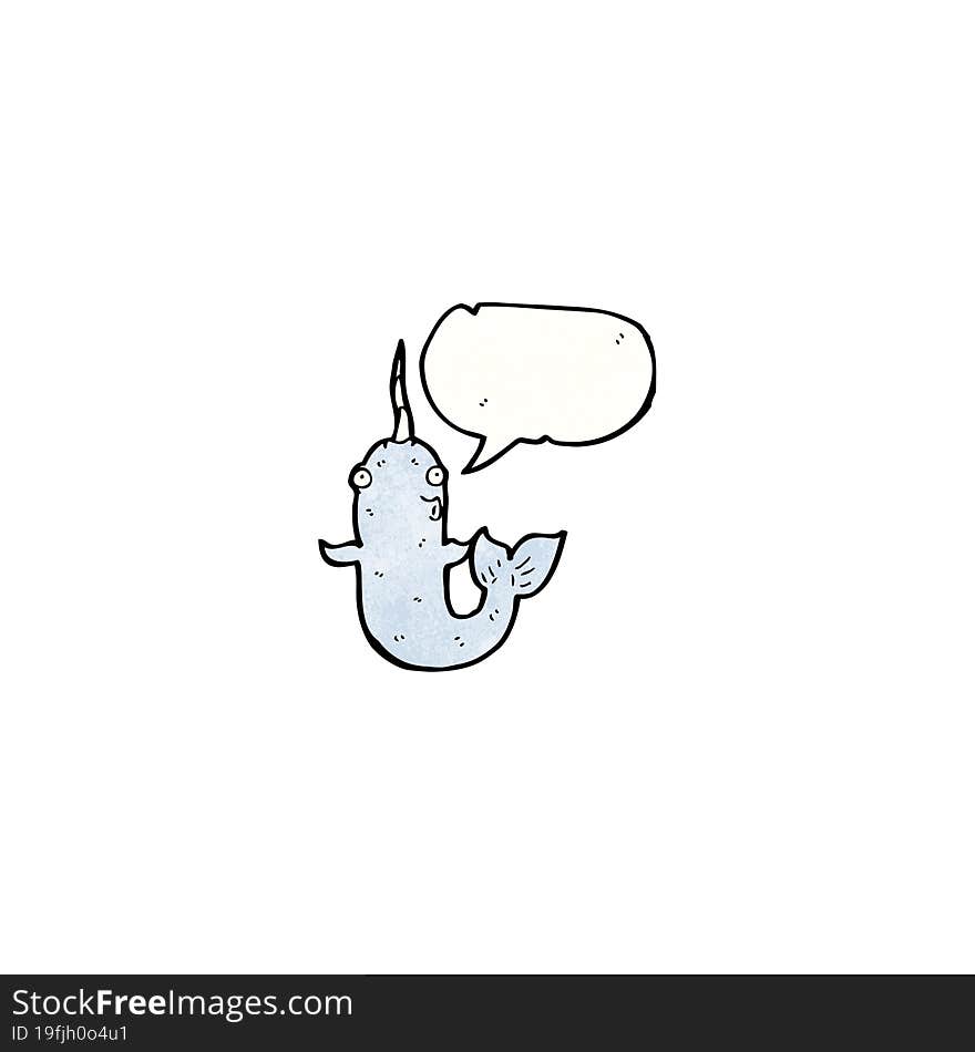 cartoon narwhal