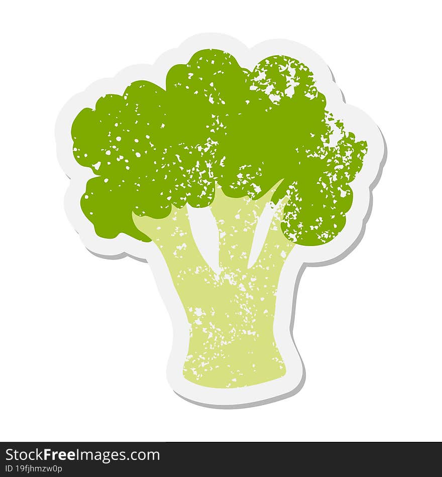 Broccoli  grunge sticker