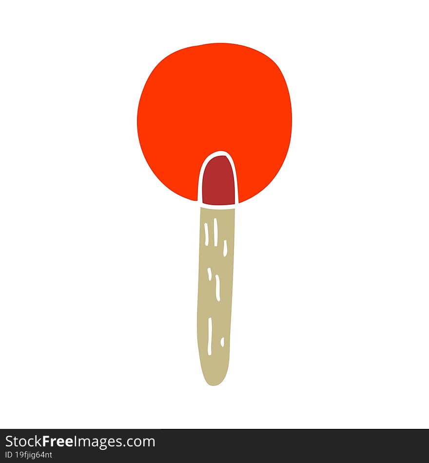 flat color style cartoon candy lollipop