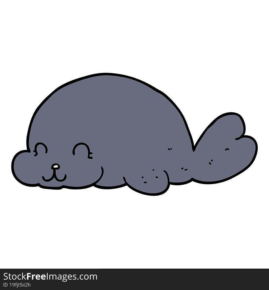 Cute Cartoon Seal