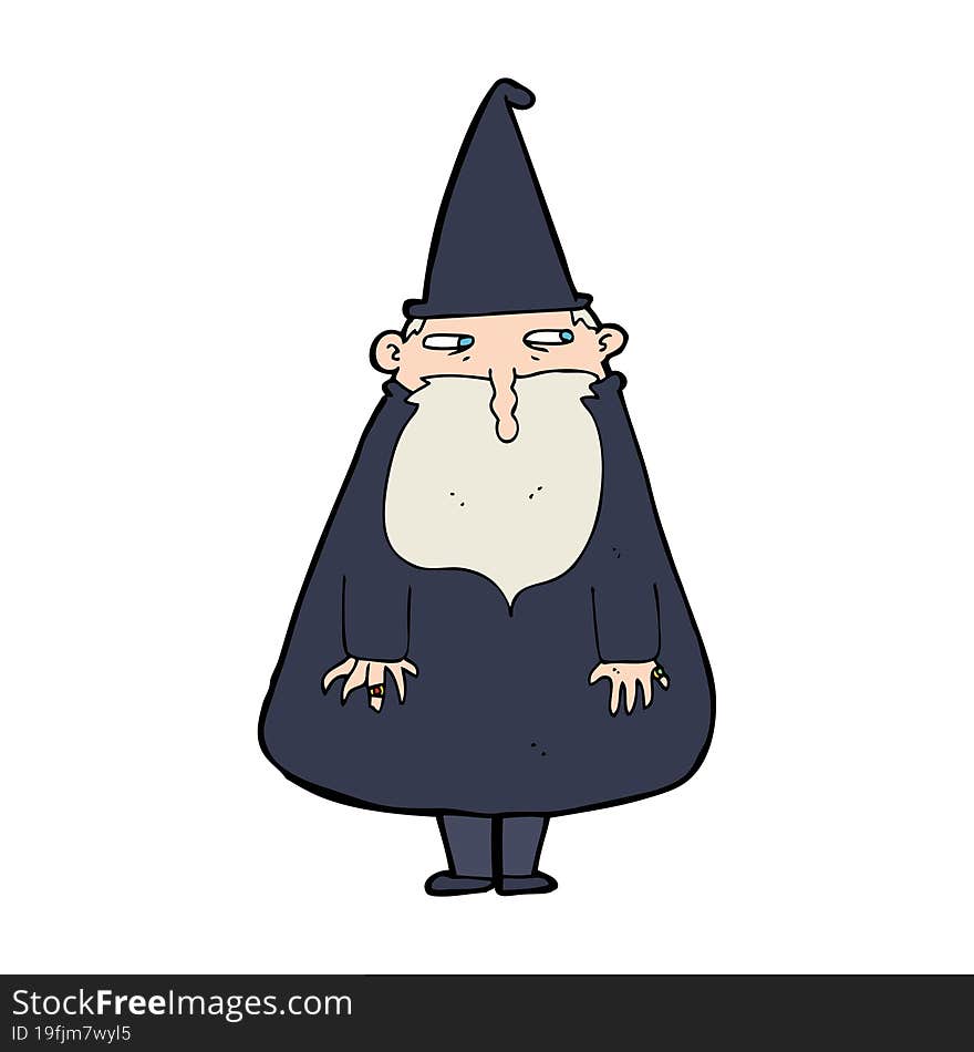 cartoon wizard