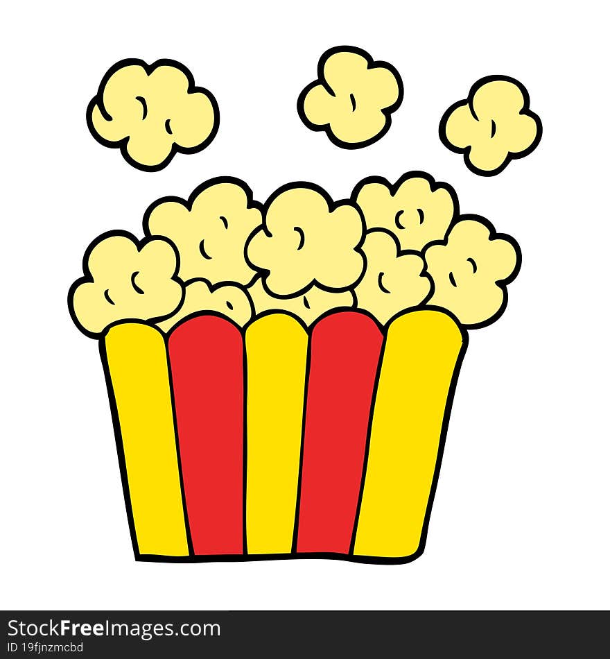 cartoon doodle cinema popcorn