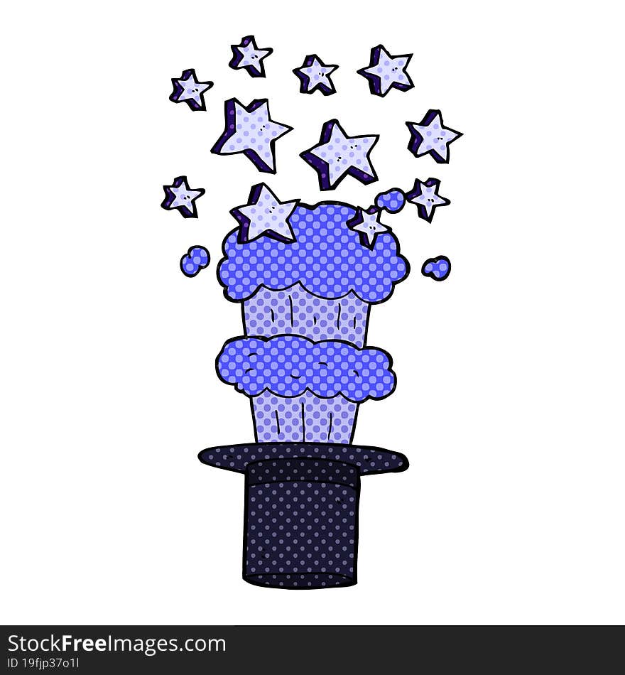 cartoon magic top hat