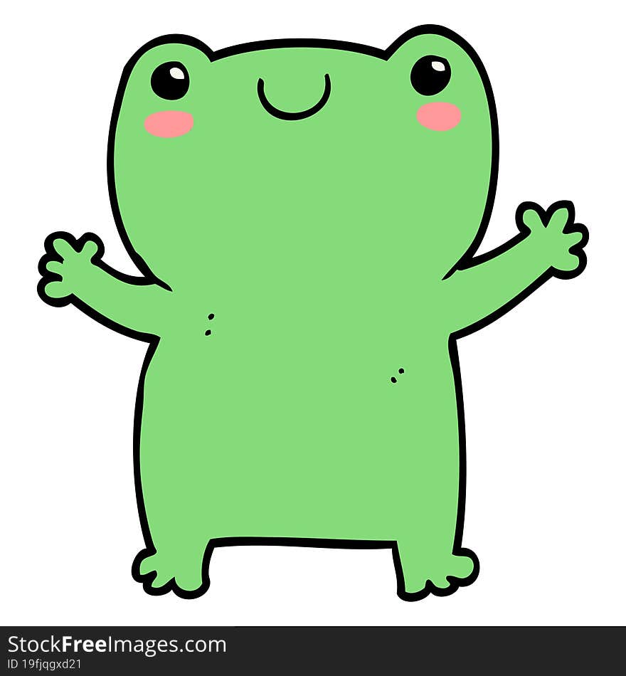 cute cartoon frog