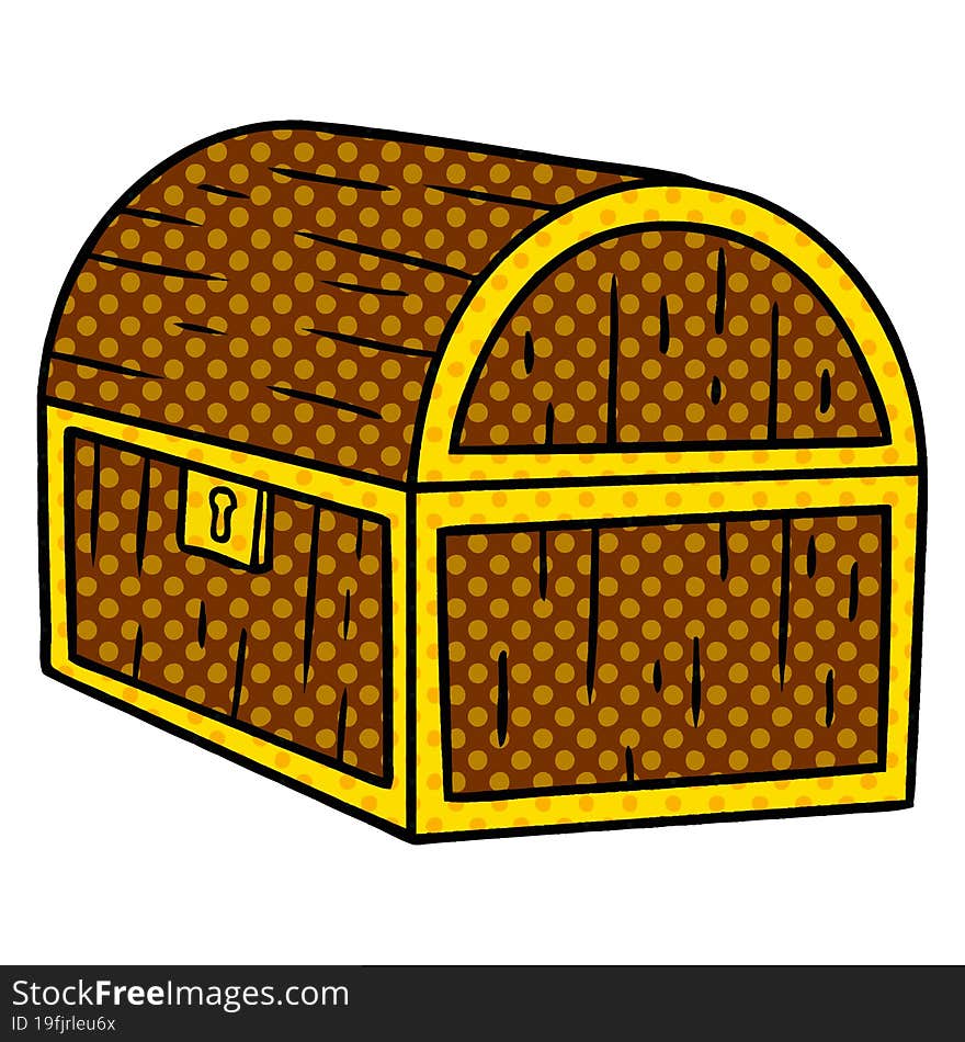 cartoon doodle of a treasure chest