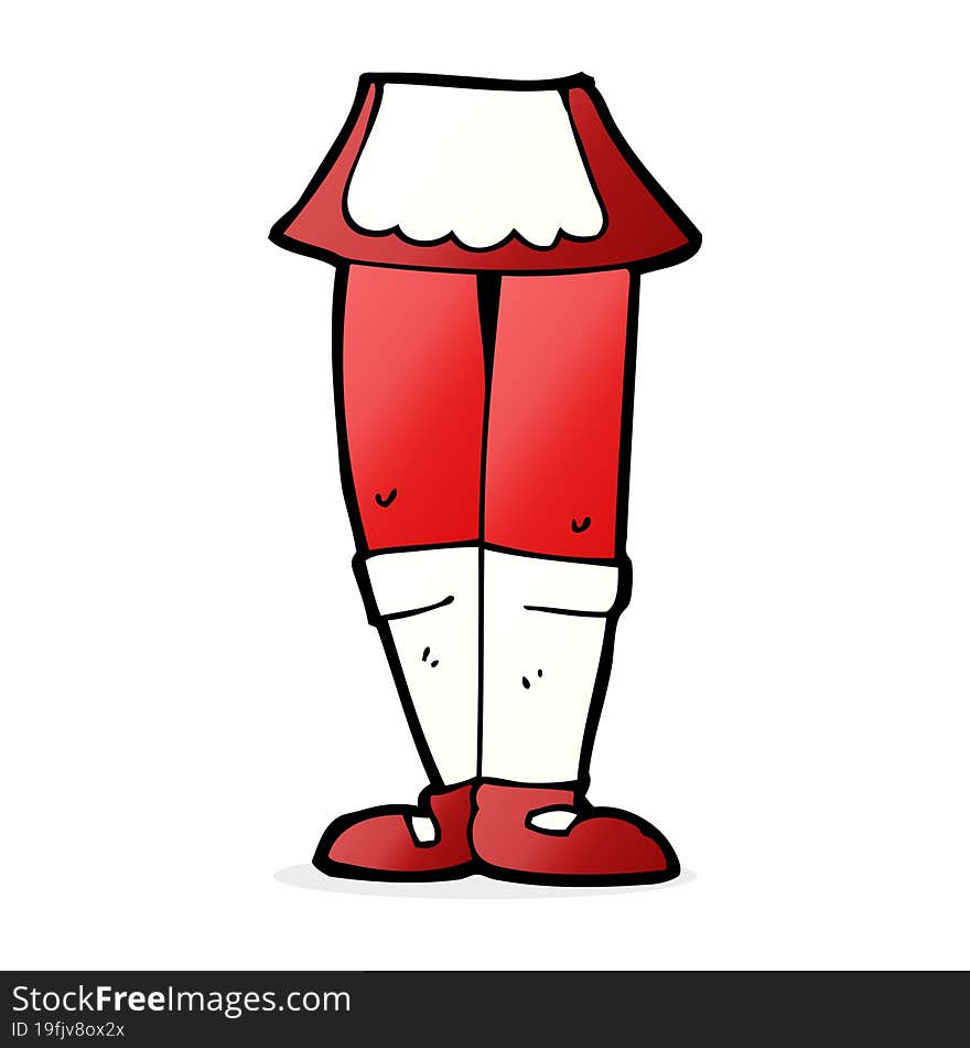 cartoon female legs