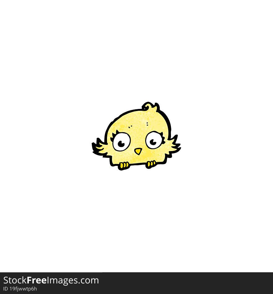 cartoon little bird