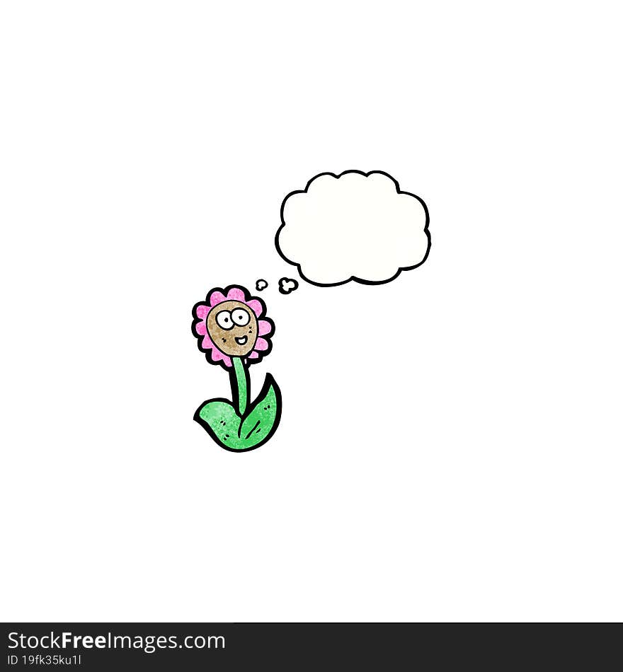 little flower cartoon character