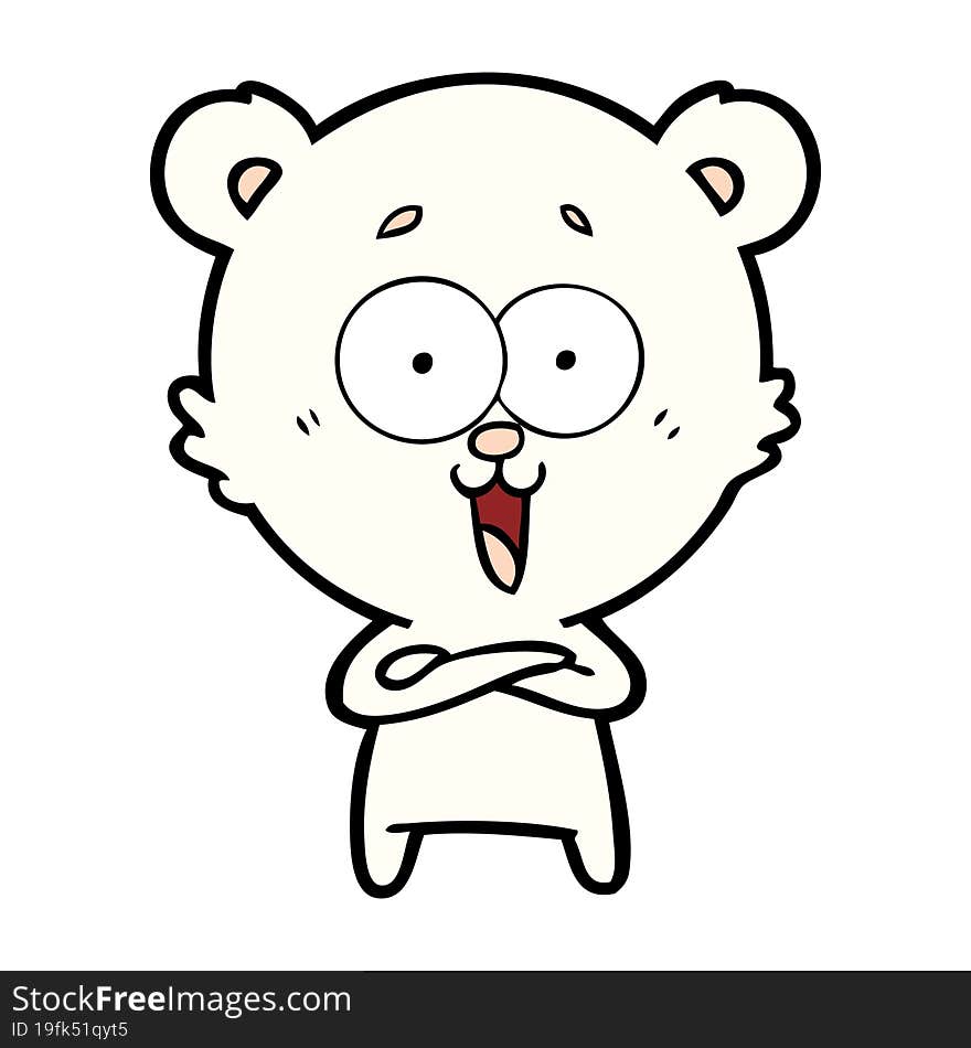 laughing teddy  bear cartoon. laughing teddy  bear cartoon