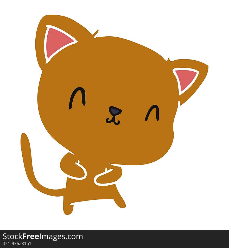 Cartoon Of Cute Kawaii Cat