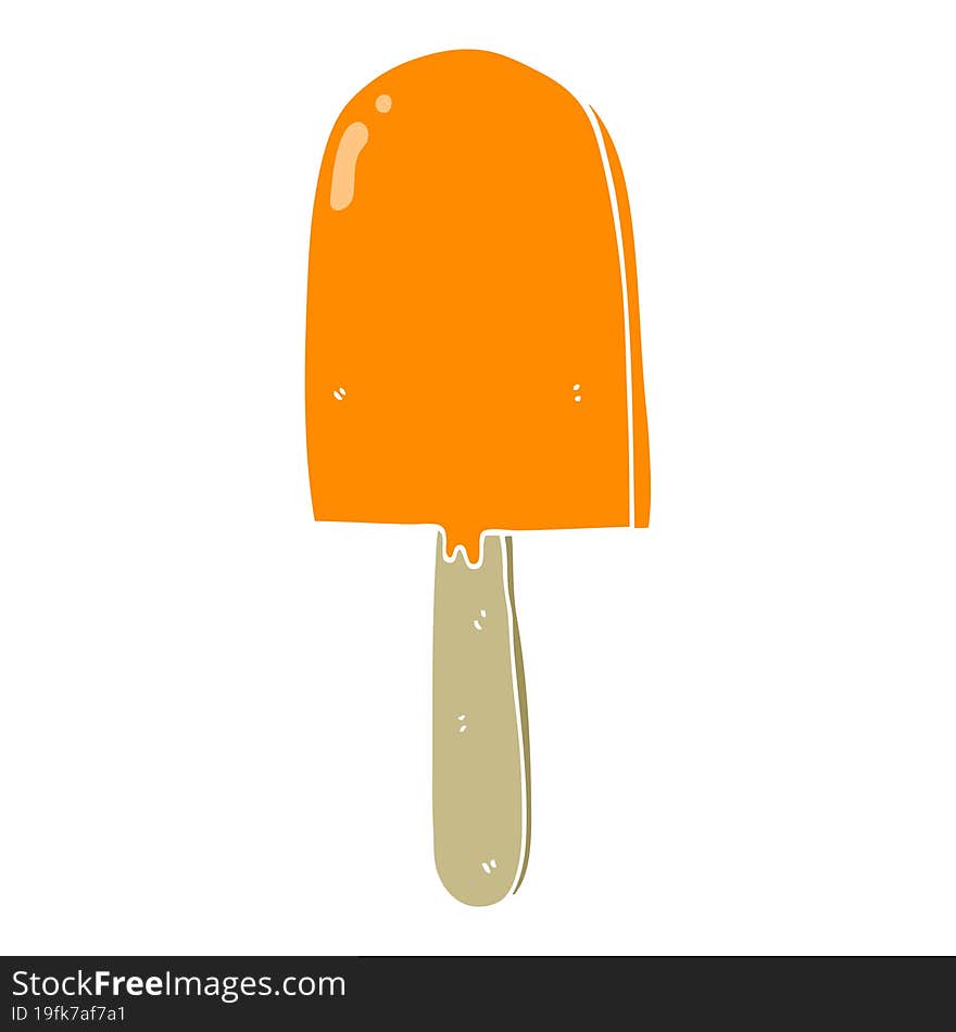 flat color style cartoon lollipop