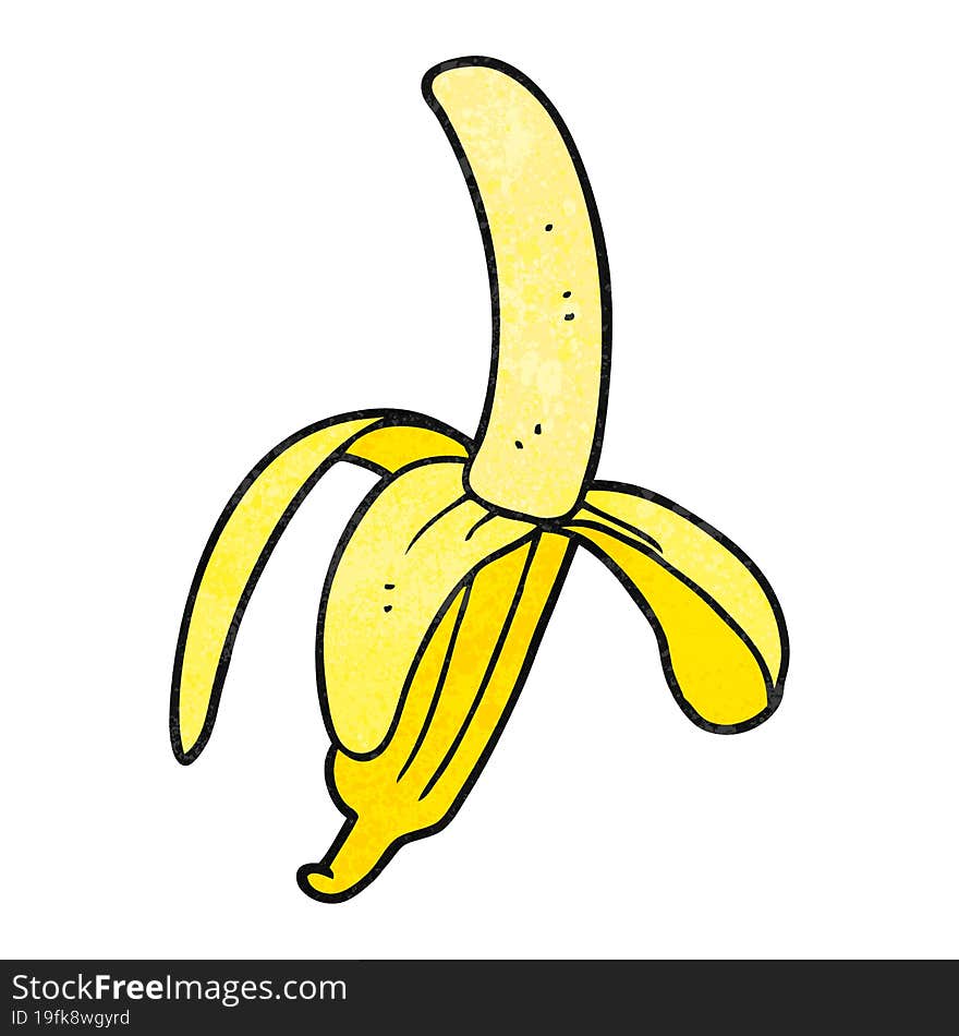 textured cartoon banana