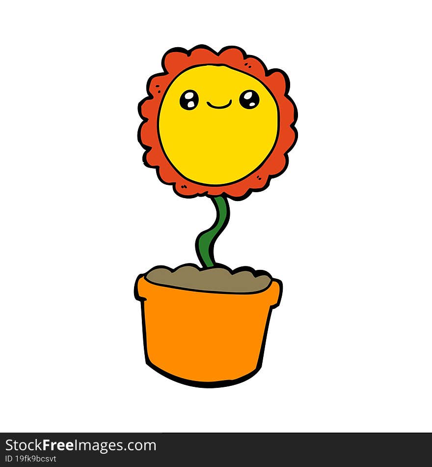 cartoon flower