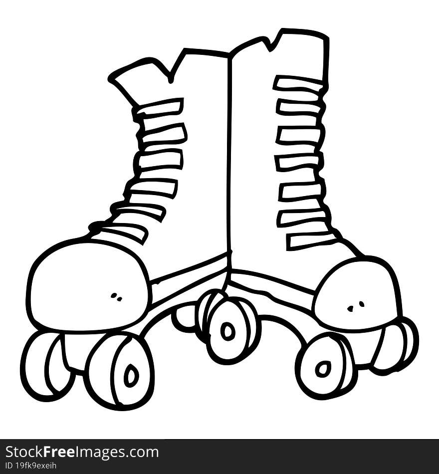 Cartoon Roller Boots