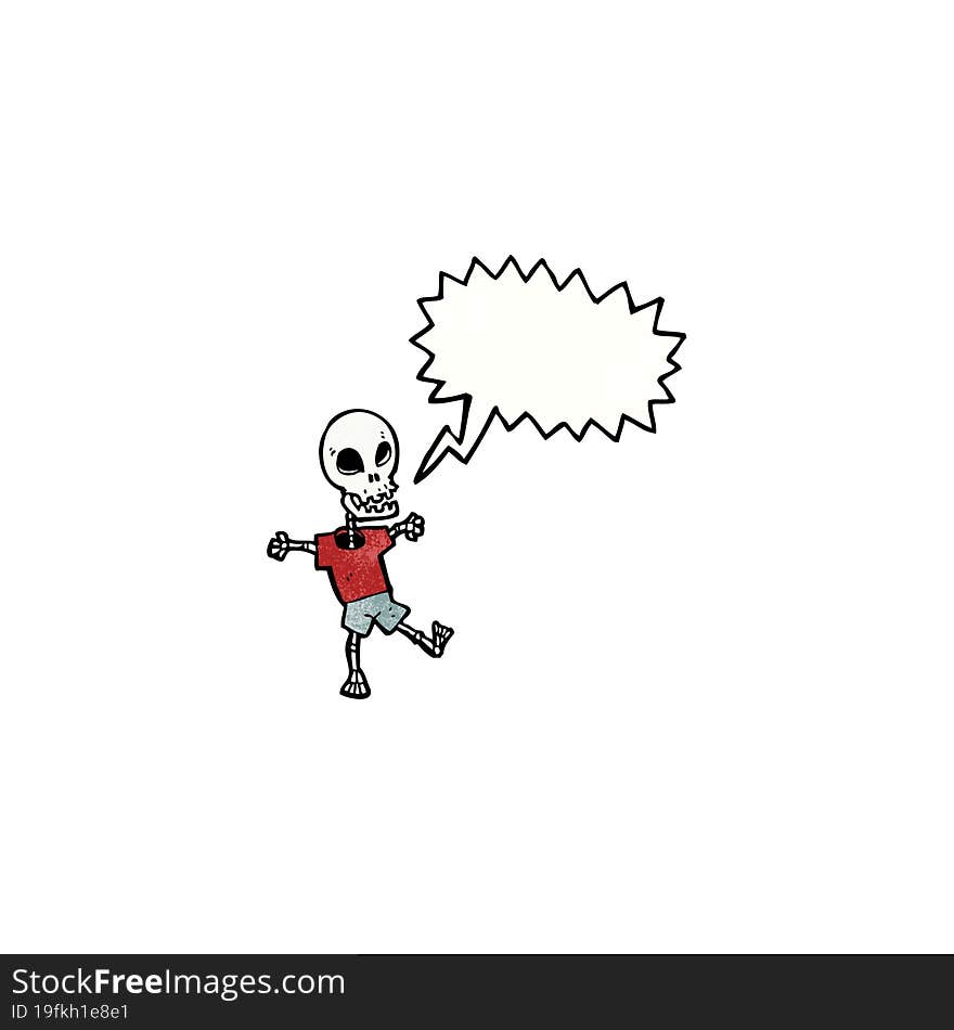 Cartoon Dancing Skeleton