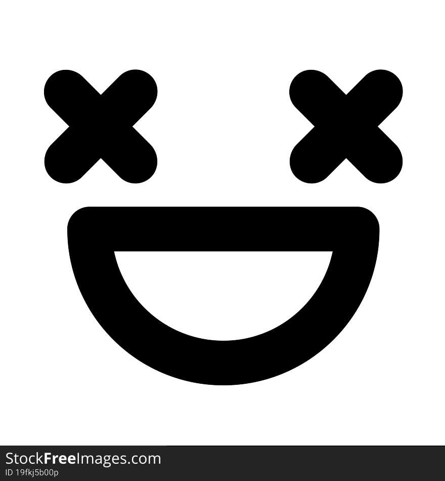 grinning dead face icon