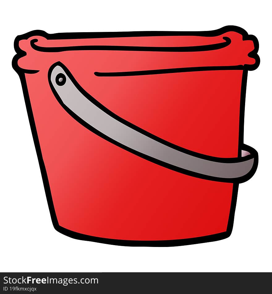 Cartoon Doodle Bucket