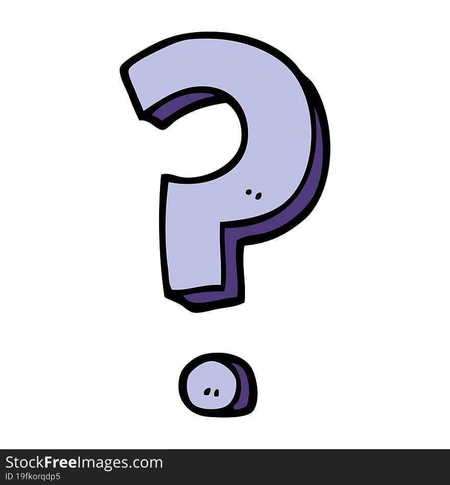 Cartoon Question Mark