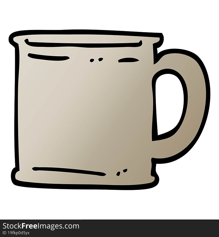 Vector Gradient Illustration Cartoon Tankard