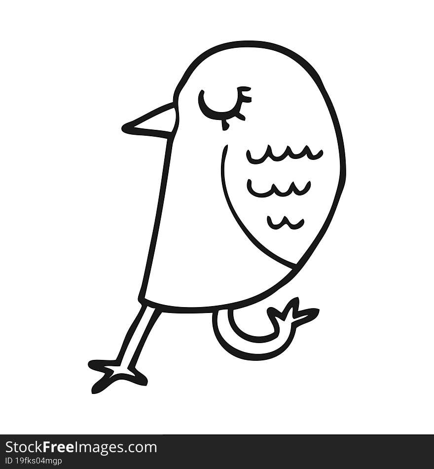 cartoon bird