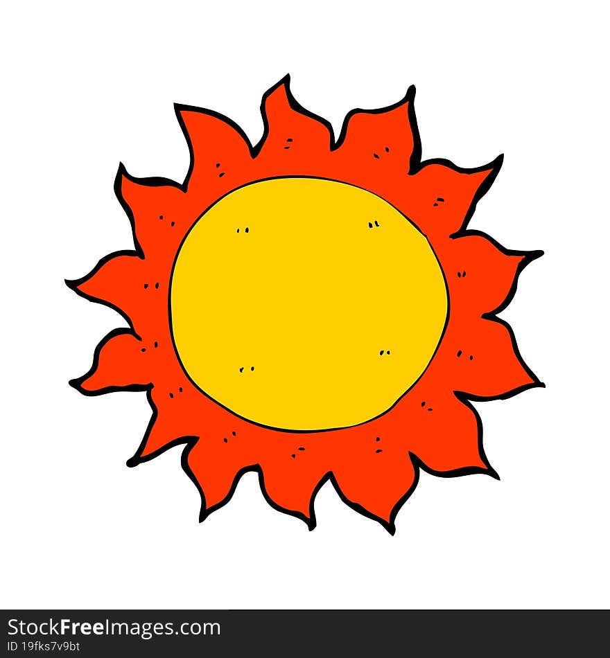 cartoon sun