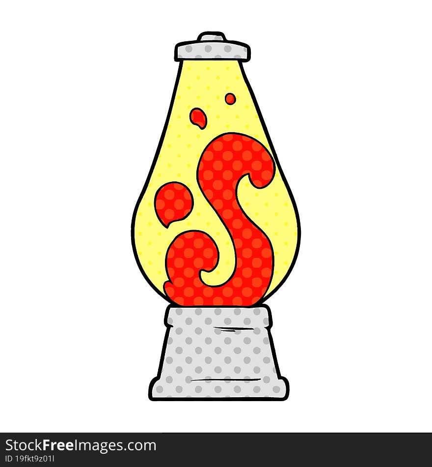 cartoon retro lava lamp. cartoon retro lava lamp